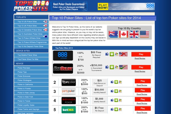 Poker theme site design template sample