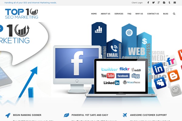 Qualia theme site design template sample