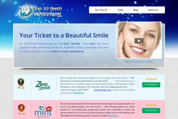 top10teethwhitening.com site used Toptenteethwhitening