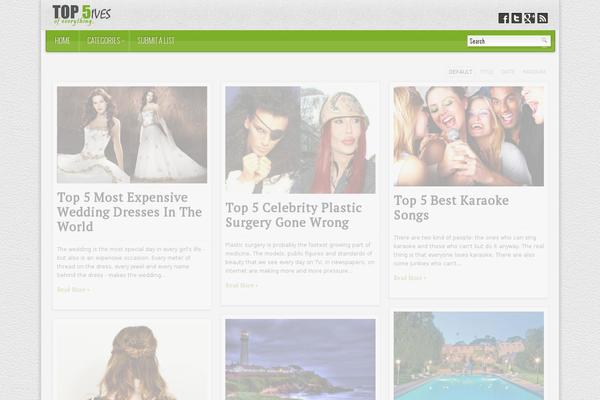 Voxel theme site design template sample