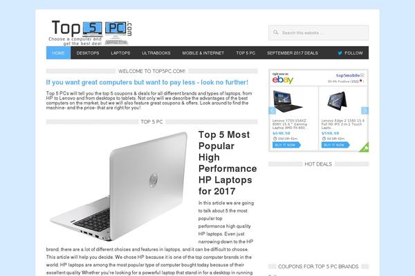 top5pc.com site used Metro