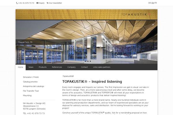 Site using Topakustik-simulator plugin