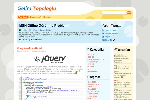 Site using Easy Google Syntax Highlighter plugin