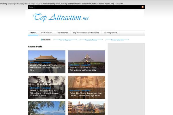 Spectrum theme site design template sample