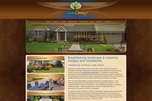 Topaz theme site design template sample
