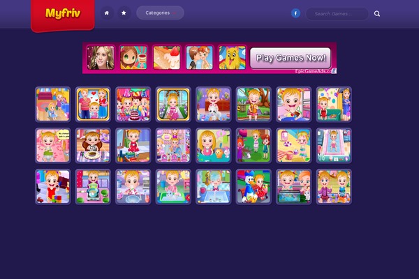 Myfriv theme site design template sample