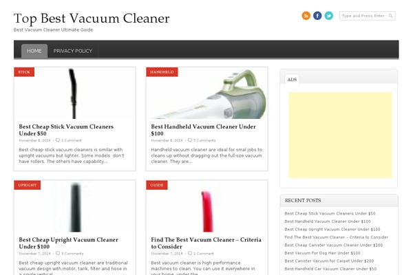 topbestvacuumcleaner.com site used Fevenews