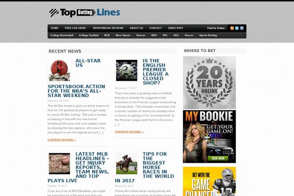 Bold News theme site design template sample