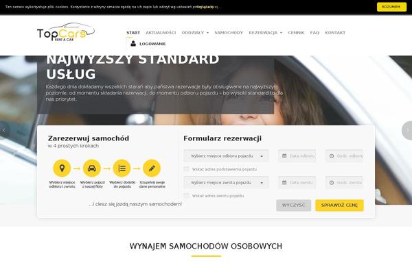 Car-hire theme site design template sample