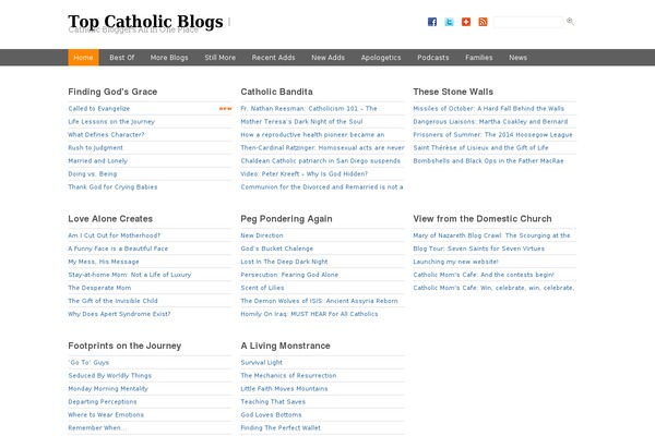 topcatholicblogs.com site used Topcatholicblogs