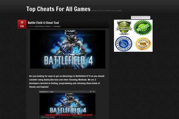GamePress theme site design template sample