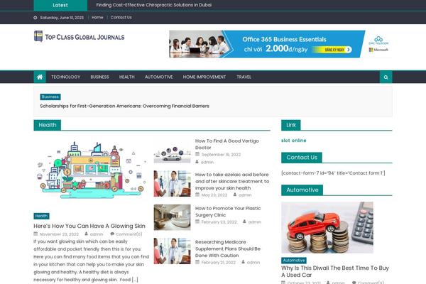 Newspaper Lite theme site design template sample