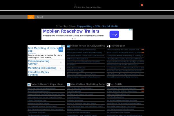 News theme site design template sample