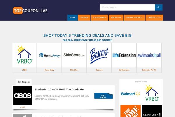 Deals theme site design template sample
