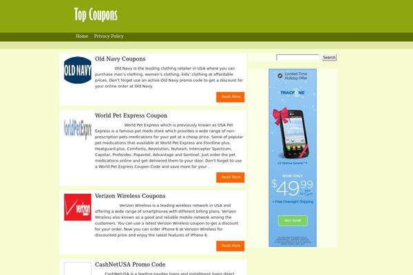 Greeny theme site design template sample