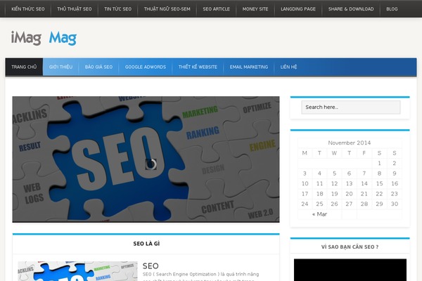 iMag Mag theme site design template sample