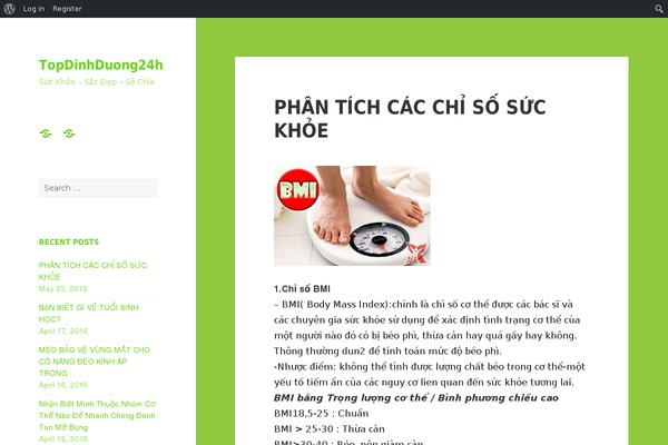 Site using Digg Digg plugin