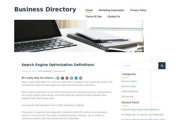 Vicem theme site design template sample
