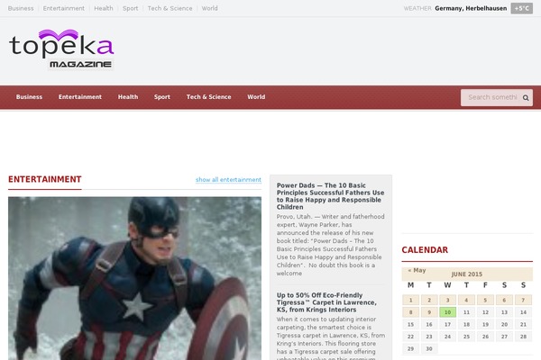 Gadgetine theme site design template sample