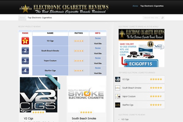 InReview theme site design template sample