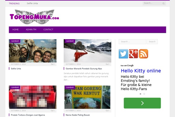 topengmuka.com site used Crangasi