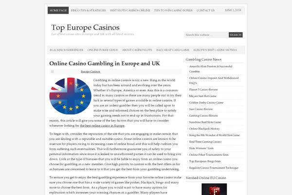 Prose theme site design template sample