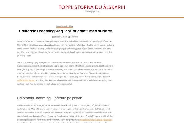 topfamousbiography.com site used Fairy Blog