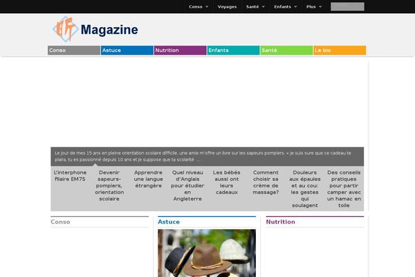 Xin Magazine theme site design template sample
