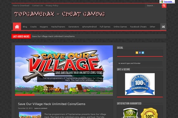 topgamehax.com site used Sahifa3