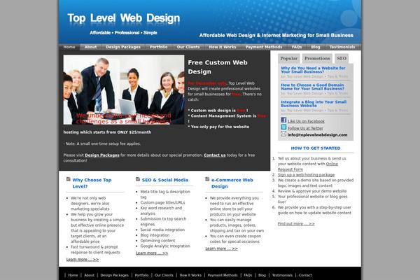 iCompany theme site design template sample