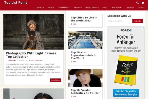 Site using Digg Digg plugin