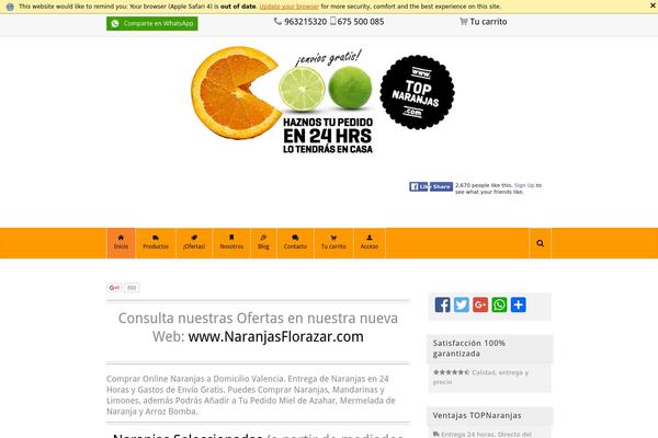 topnaranjas.com site used Kayla