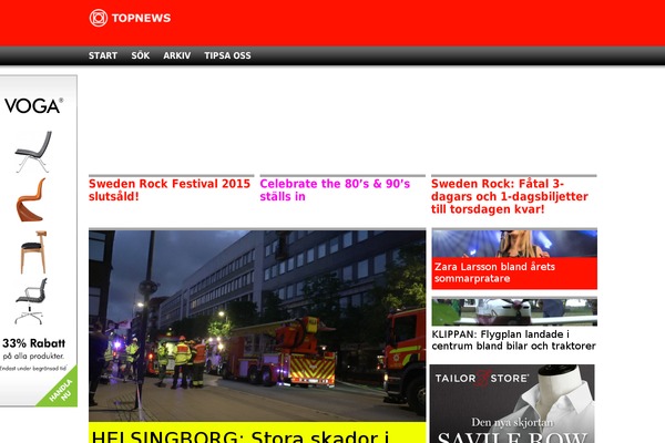 Top News theme site design template sample