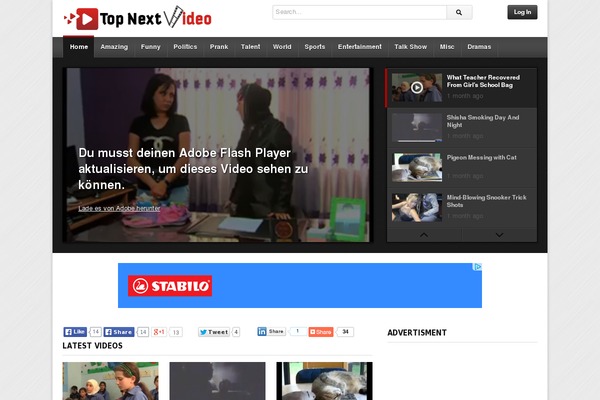 deTube theme site design template sample