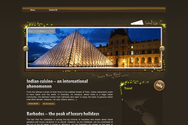 Worldtraveler theme site design template sample