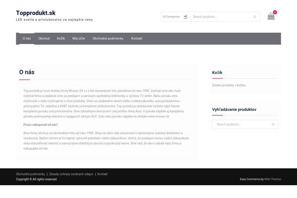 topprodukt.sk site used Easy-commerce