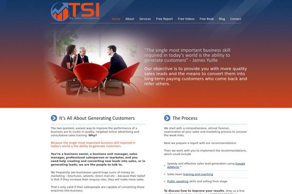 Tsa theme site design template sample