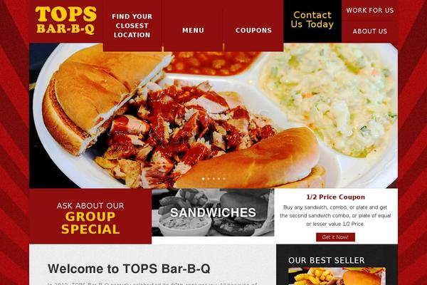 topsbarbq.com site used Tops-bbq