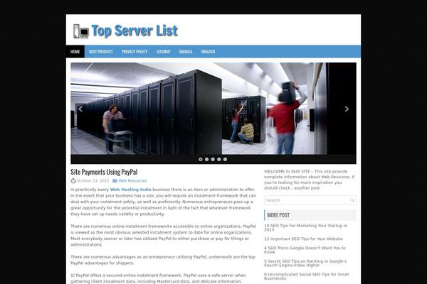 topserverlist.nl site used Hostingcenter