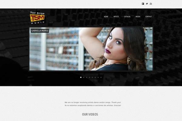 Musicpro theme site design template sample