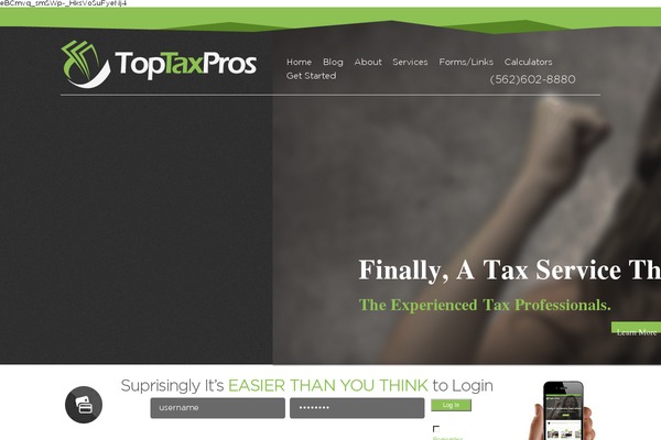 Site using WordPress Content Slide plugin