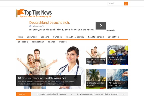 Spirit theme site design template sample