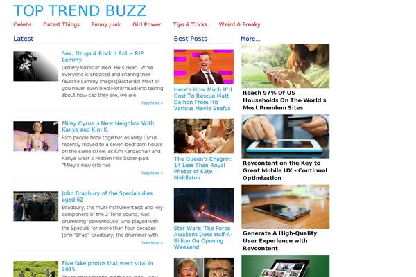 Frontpage theme site design template sample