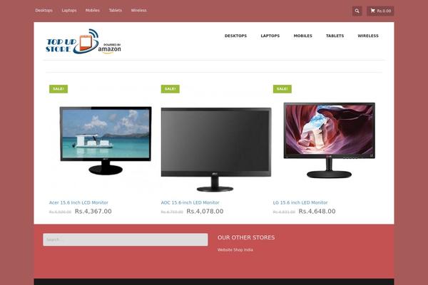 Corsa theme site design template sample