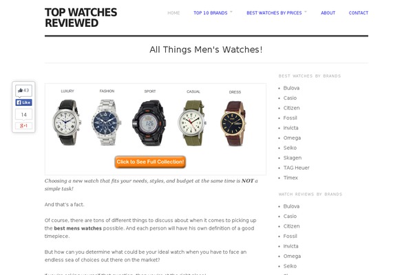 Site using Digg Digg plugin