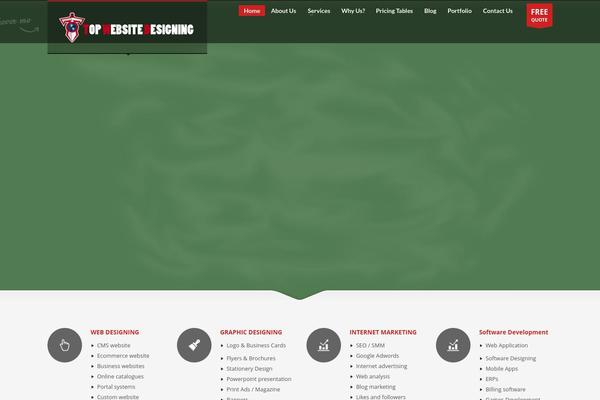Royal theme site design template sample