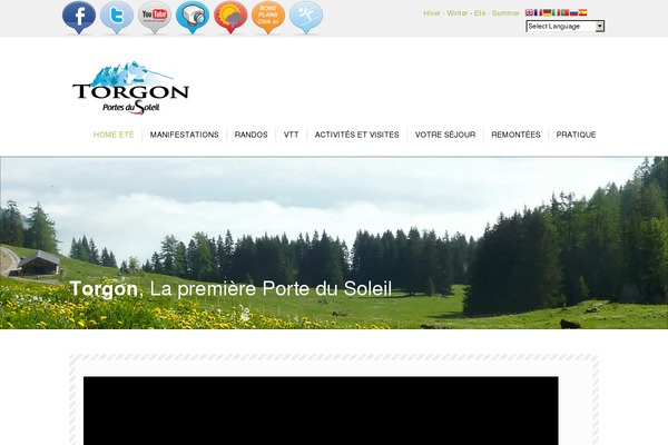Inspire theme site design template sample