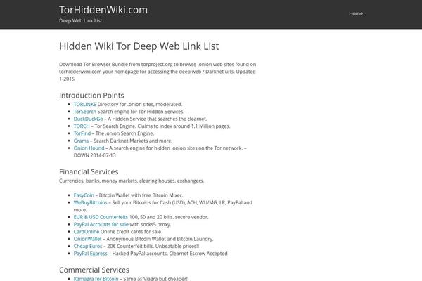 torhiddenwiki.com site used BlogKori