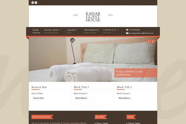 Nice Hotel theme site design template sample