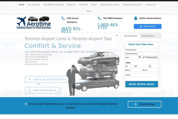 Limo theme site design template sample